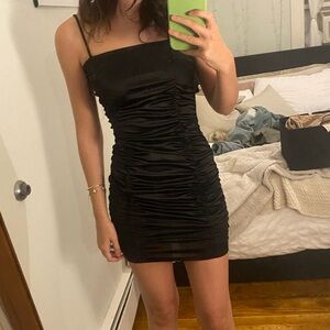 Black mini dress